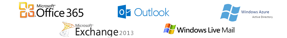 For Outlook, Exchange, Office 365, Windows live mail and Google mail for Bussiness.
